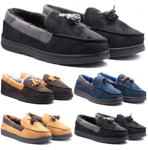 Mens moccasins indoor tassel - moccasins,