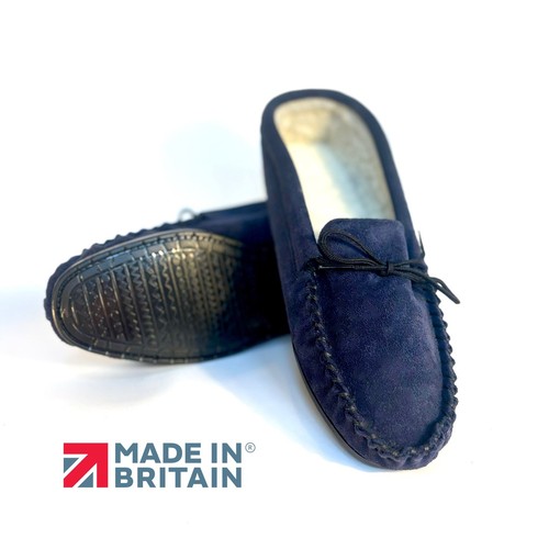 Ladies moccasin slippers - moccasin,