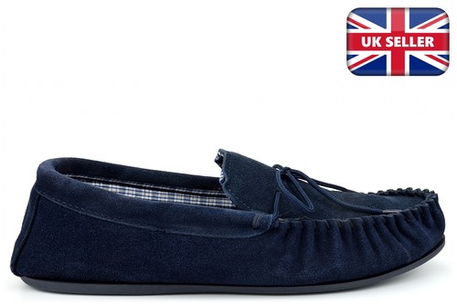 Mens moccasin slippers - slippers,
