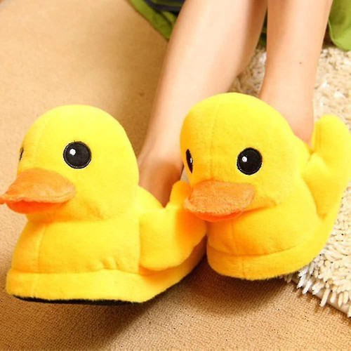 Duck slippers funny cartoon - slippers,,