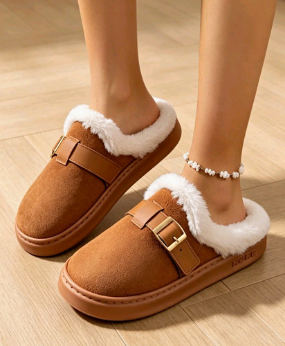 Women luxury suede slip - luxury, slip-on
