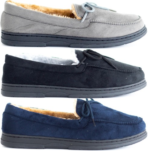 Mens loafers warm - loafers, suede