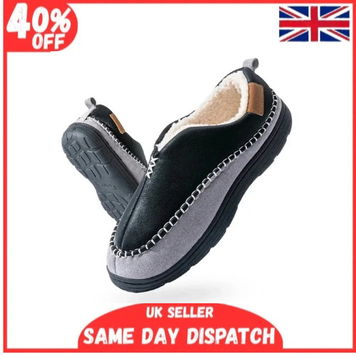 Mens memory foam slippers - mens, warm