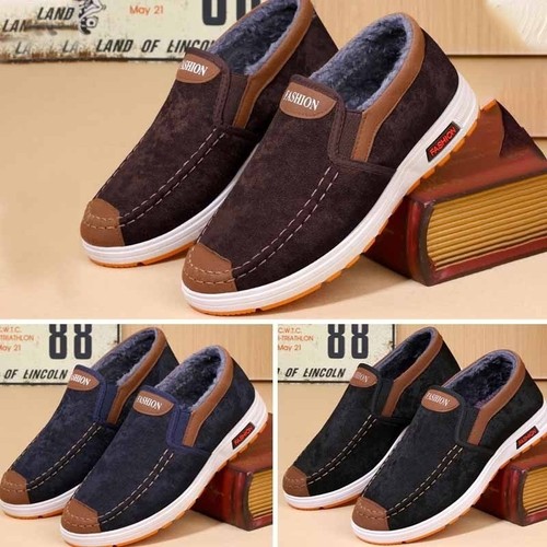 Mens memory foam slippers warm - foam,