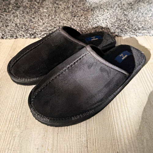 Superdry srb black suede - black,