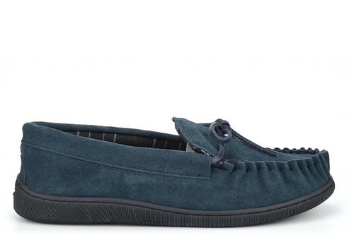 Mens real suede moccasin - mens,