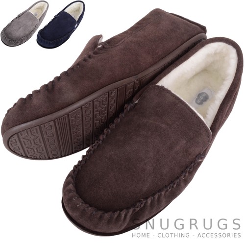 Snugrugs mens genuine suede - snugrugs,