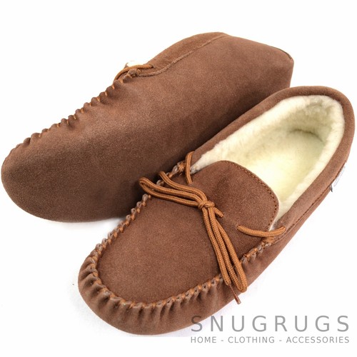 Snugrugs mens genuine suede - genuine,