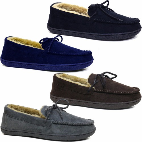 Mens memory foam moccasins - mens,