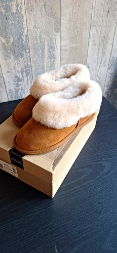 Suede slip slippers - slip, faux