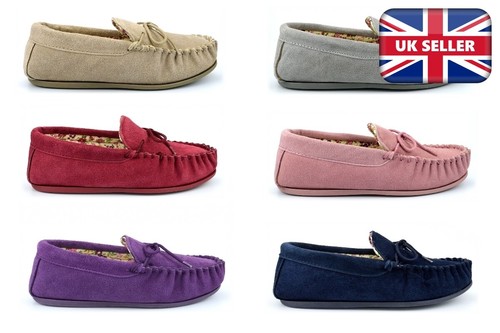 Womens moccasin slippers - womens,