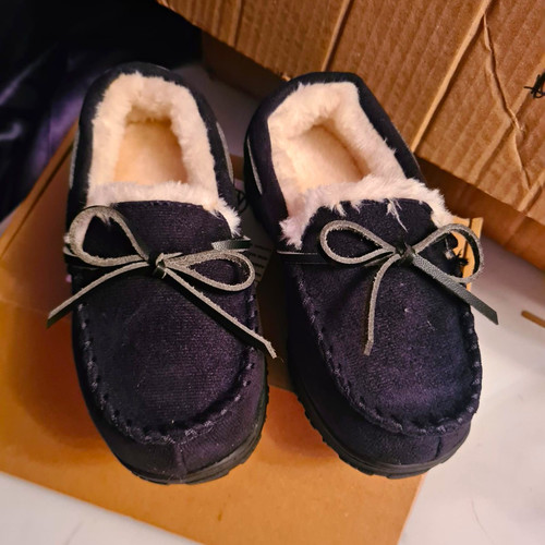 Black children moccasin - children's,