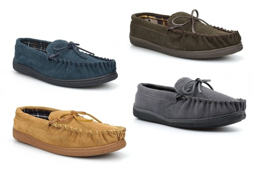 Mens moccasin slippers - moccasin,