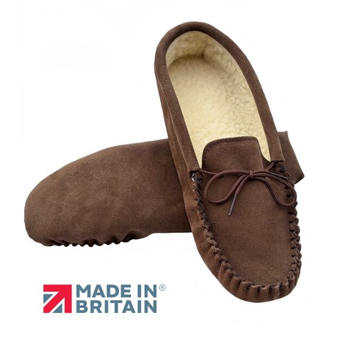 Mens moccasin slippers - slippers, light