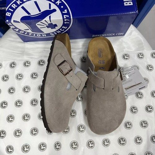 Boston suede leather - suede, clog