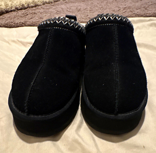 Ugg womens black suede slip - ugg,